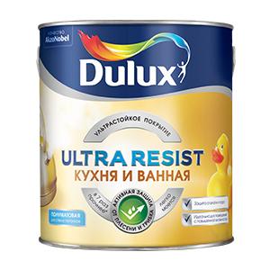 Краска Dulux Ultra Resist Кухня и ванная полуматовая Выберит