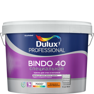 Полуглянцевая краска для стен и потолков Dulux Bindo 40